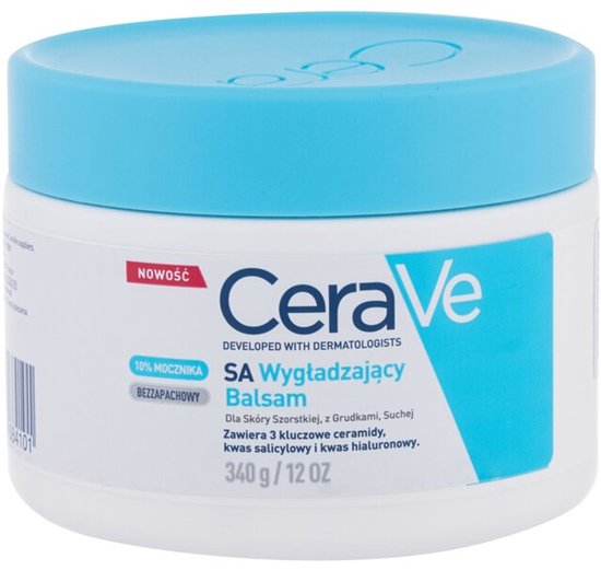 CeraVe SA Anti-Ruwe Huidcrème - voor de Droge en Ruwe Huid - met Salicylzuur - 340ml