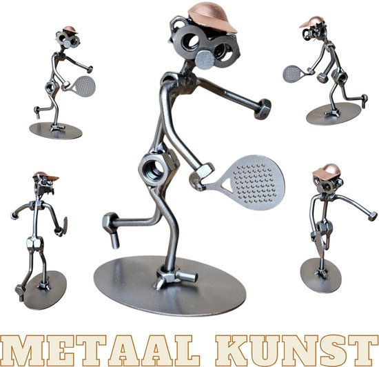 Padelser-metaal kunst-metaal beeld-sport-padel-het best...