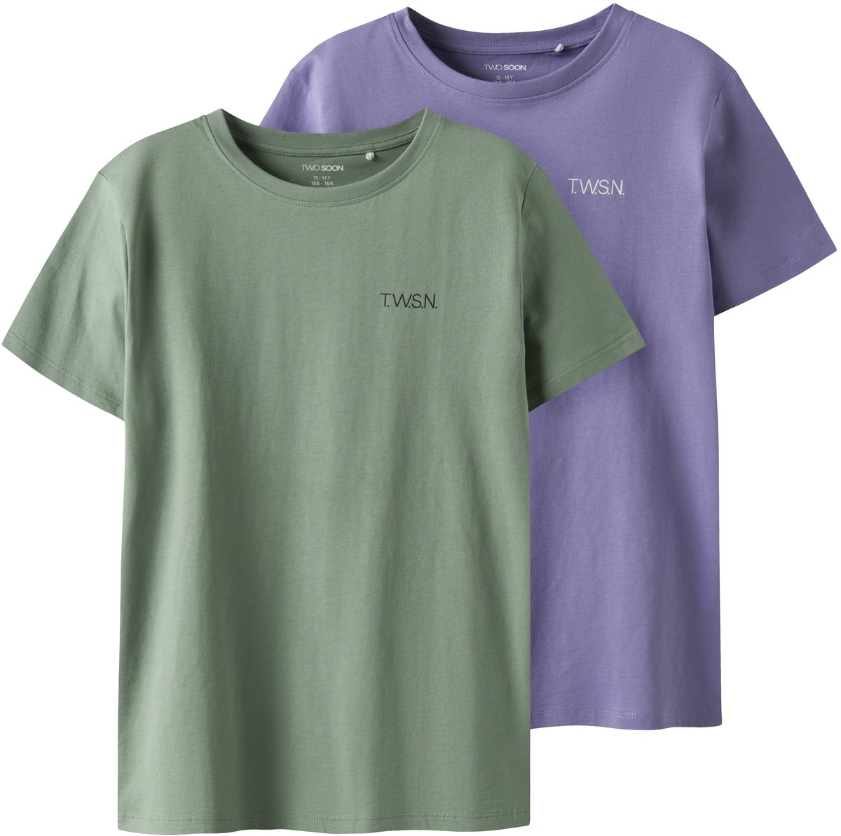NAME IT - TKMJOX 2P SS LOGO TOP NOOS - Jongens - Blouses