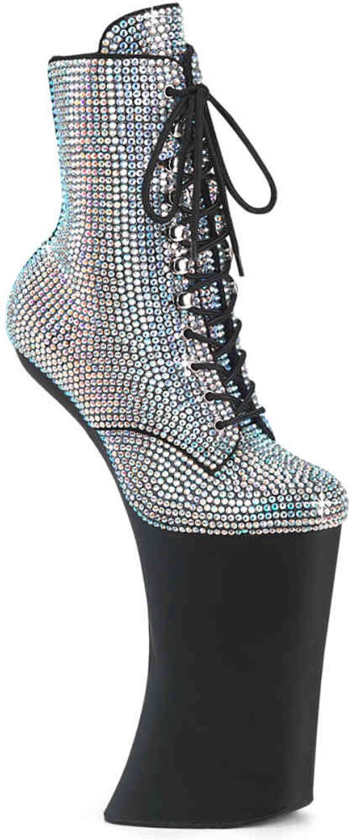 pleaser FORBIDDEN-1020RS Plateau Laarzen Paaldans schoenen 41 Shoes Zilverkleurig