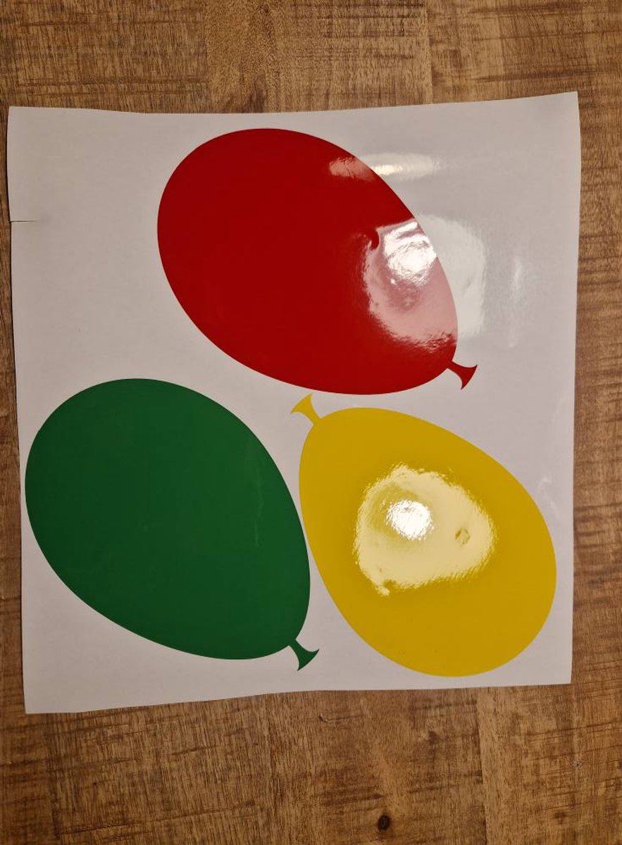 Herbruikbare raamsticker ballonnen