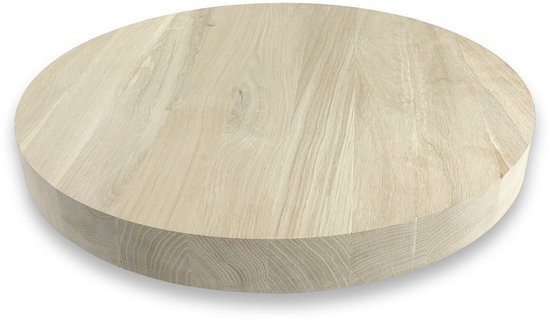 WOOOD Tafelblad rond 120CM eiken/vergrijsd geolied kopen