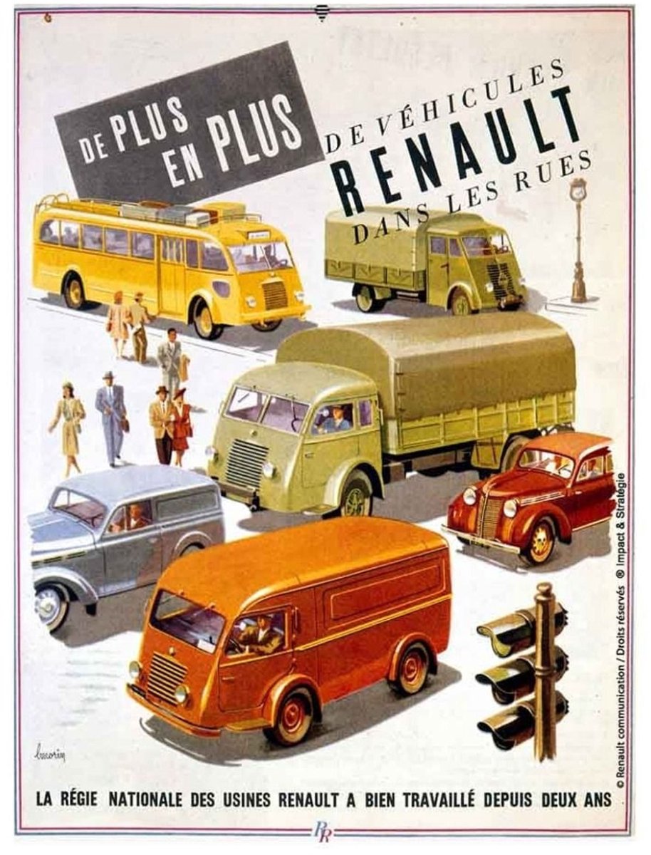 Tin Sign 30x40 - Renault Vehicule