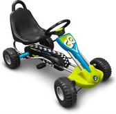 Bol.com Stamp Skelter Go Kart Skids Control 89 Cm Blauw/groen aanbieding