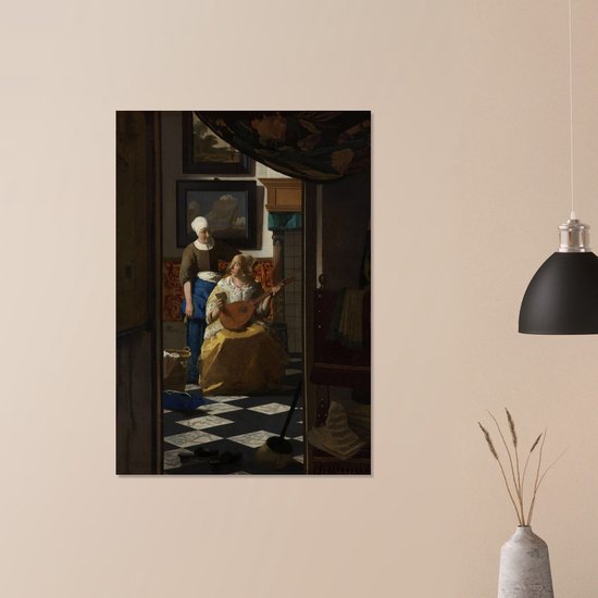 Johannes Vermeer - La Lettre d'amour affiche 30x40 cm