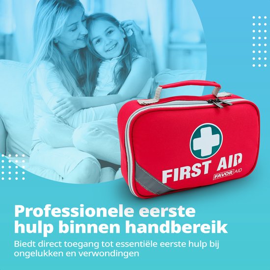 FavorAid 258-delige EHBO kit - ehbo koffer - verbanddoos - verband - noodpakket