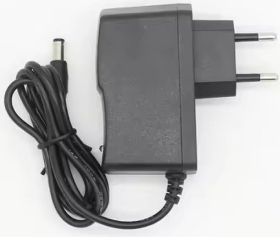 Adaptervoeding DC 12V 1A AC (100-240V) voor CCTV-Bewakingscamera - LED-Stripverlichting - Zwart