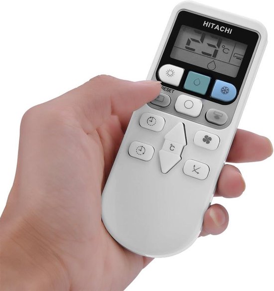 Télécommande Universelle Pour Climatiseur Hitachi - Modèle RAR-3V2, Ecran LCD, Portée 10m (Piles AAA Non Incluses)