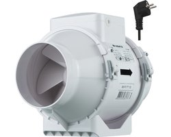 Vents TT buisventilator 125 mm - Met stekker - 280 m³/h - Inline