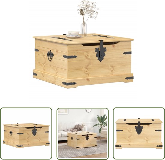 Premium afsluitbare houten opbergdoos met slot, glazen potten