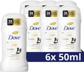 Déodorant anti-transpirant Dove Advanced Care - Invisible Dry - formule améliorée avec technologie Pro-Ceramide - 6 x 50 ml