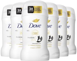 Dove Advanced Care Anti-Transpirant Deodorant Stick - Invisible Dry - 6 x 50 ml - Voordeelverpakking