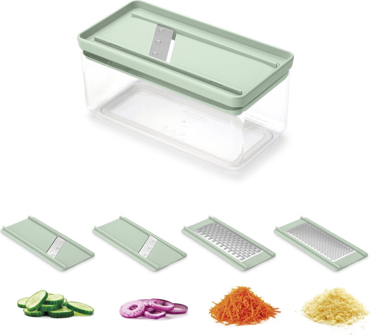 Brabantia Tasty+ Mandoline Set in jade green