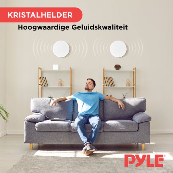 Pyle Luidsprekers- Plafondluidsprekers- Wandluidsprekers- Plafondspeakers- Inbouwluidsprekers voor Thuis - 2-Weg Speakers- Luidsprekersysteem voor in het Plafond - 300 Watt — afbeelding 5
