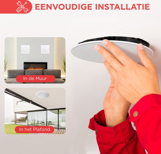 Pyle Luidsprekers- Plafondluidsprekers- Wandluidsprekers- Plafondspeakers- Inbouwluidsprekers voor Thuis - 2-Weg Speakers- Luidsprekersysteem voor in het Plafond - 300 Watt — afbeelding 4