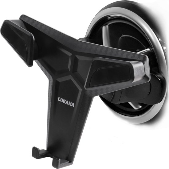 Lukana A-1605 - Telefoonhouders Auto voor Standaard en Ronde Ventilatierooster - Autohouder Telefoon - Universeel - GSM Houder Auto - Geschikt voor Mercedes, Audi, Mini Cooper en meer!