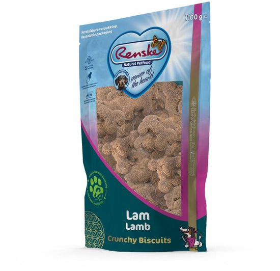 Renske Gezonde Beloning Crunchy Hondensnack Lam 1100 gr