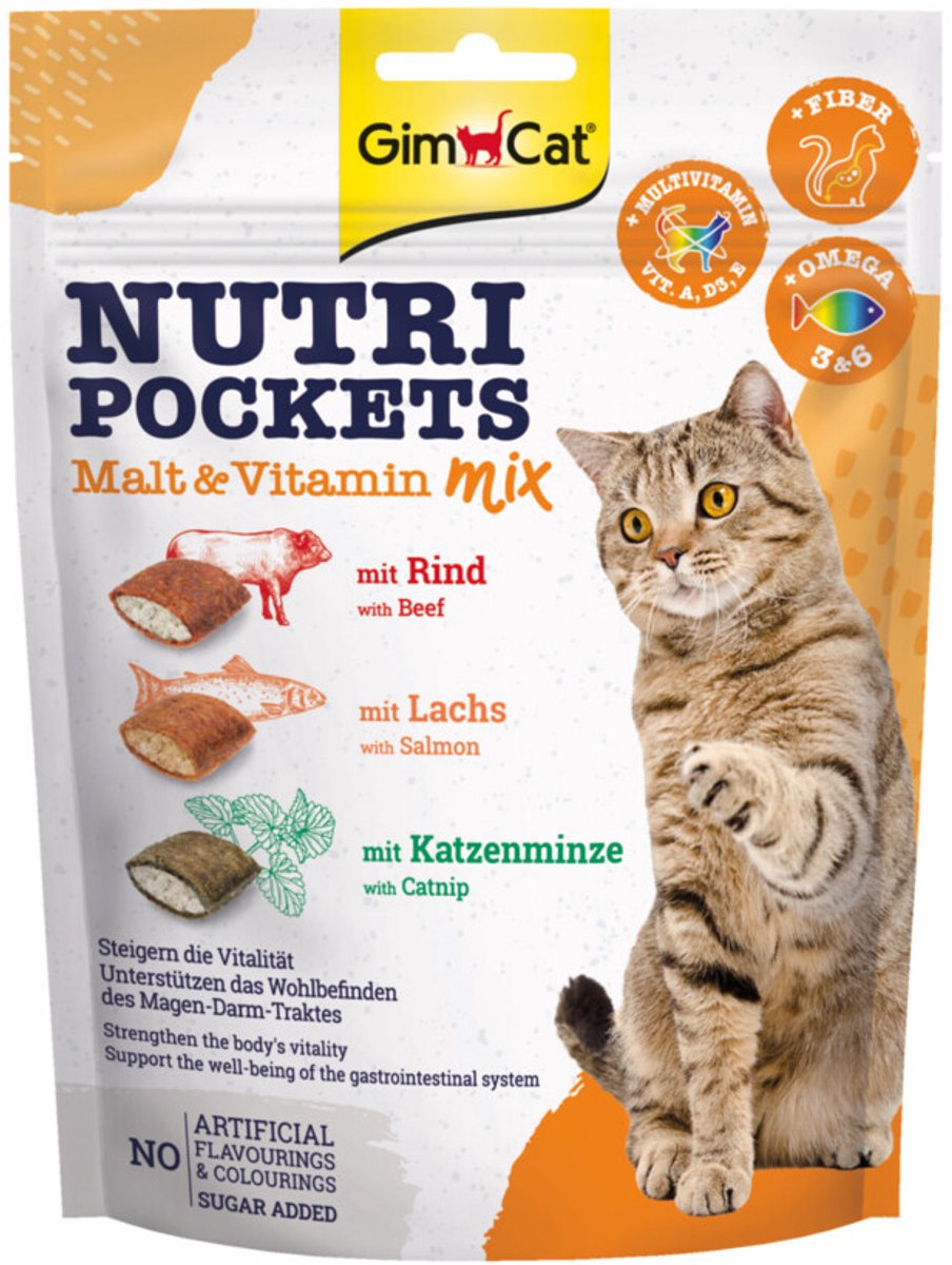 10x GimCat Nutri Pockets Multi-Vitamin Mix 150 gr