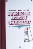 Boekcover 'Neem een geit' van Claudia de Breij met een vrouw op een rollator die een tekst schildert.