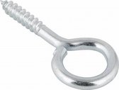 Vis à œil. standard. galvanisé. 20 mm. longue x 10mm. large. 100 pièces. Deltafix ​​.