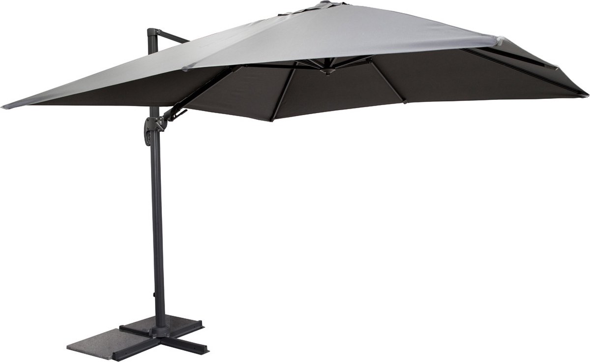 Parasol Antraciet - Aluminum & Polyester - 300x300x250 cm - Barbados Parasol by SenS-Line