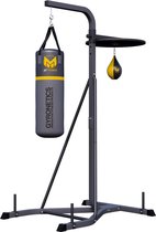 Bokszak met standaard, voor volwassenen en kinderen, verstelbare snelheid Reflex trainingstas plus bokshandschoenen, workout punch set voor thuisgymnastiek