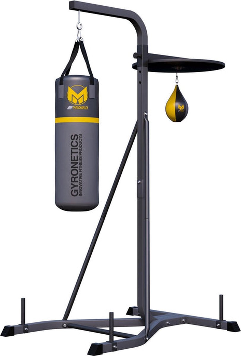 eyepower Vrijstaande Bokszak 160 cm - Set om te Vullen voor Kinderen en Volwassenen - Training Boksen Thuis - Sportschool - Fitnessapparatuur - Schokdempend - Stabiliteit - Veilige Oefenruimte
