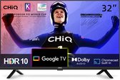 CHiQ L32H7G - Smart TV 32 Inch - HD - Google TV - Randloos Ontwerp - Google Assistent