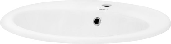 Lavabo ovale 57x19,5x48,5 cm céramique blanche ML- Design