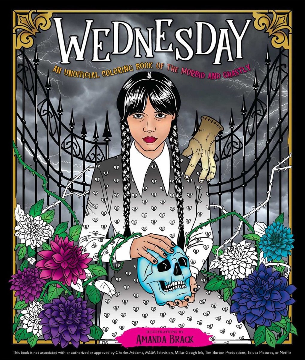 Wednesday: An Unofficial Coloring Book Of The Morbid And Ghastly van Amanda Brack