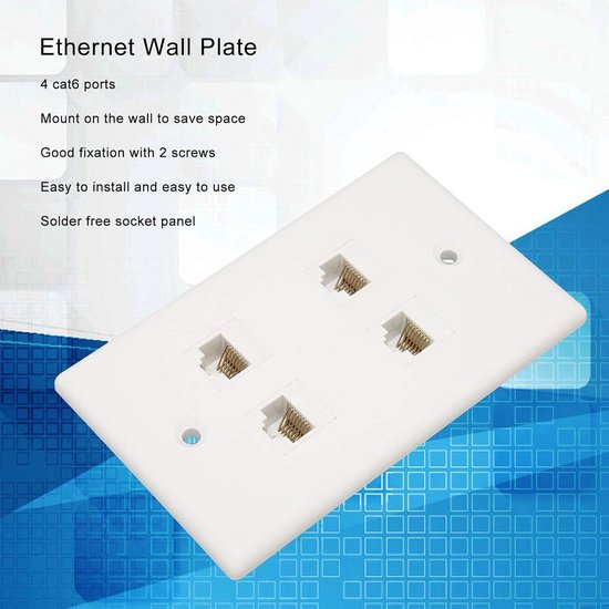 Sokqovt CAT6A RJ45 Keystone-koppeling (24-pack), Cat6 Keystone