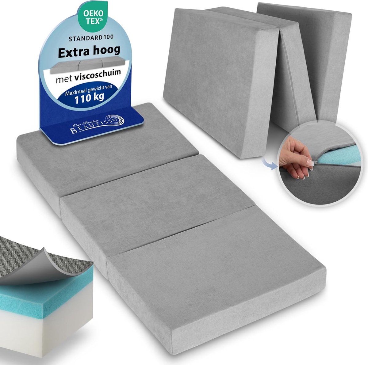 Beautissu - Premium Opvouwbaar Matras XL