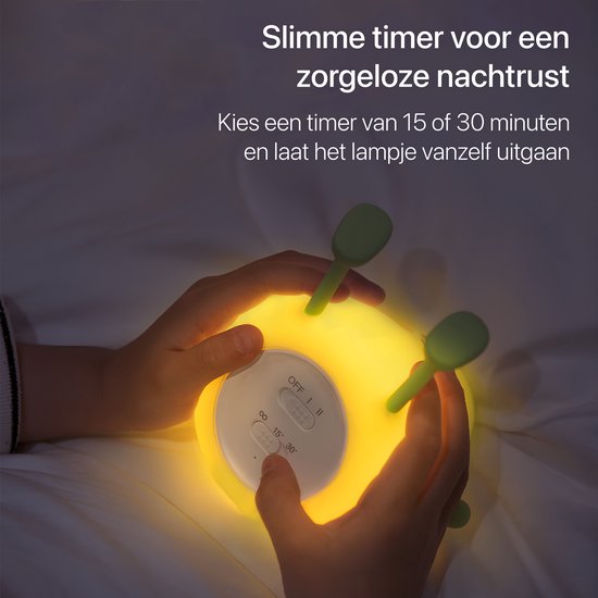 BimbelBoo - Oplaadbaar Nachtlampje - Dimbaar - Nachtlampjes - Tafellamp Slaapkamer - Leeslamp - Leeslampje - Bedlamp - Baby - Babykamer - Nachtlamp van BimbelBoo — afbeelding 4