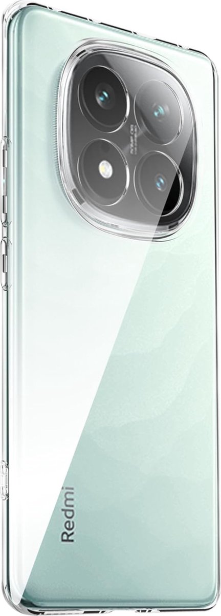 Hoesje voor Xiaomi Redmi Note 14 Pro 5G backcover Shockproof siliconen Transparant