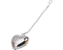 RVS Theefilter - Theemannetje - Tea Infuser - Theeaccessoires - Voor Losse Thee - Hart