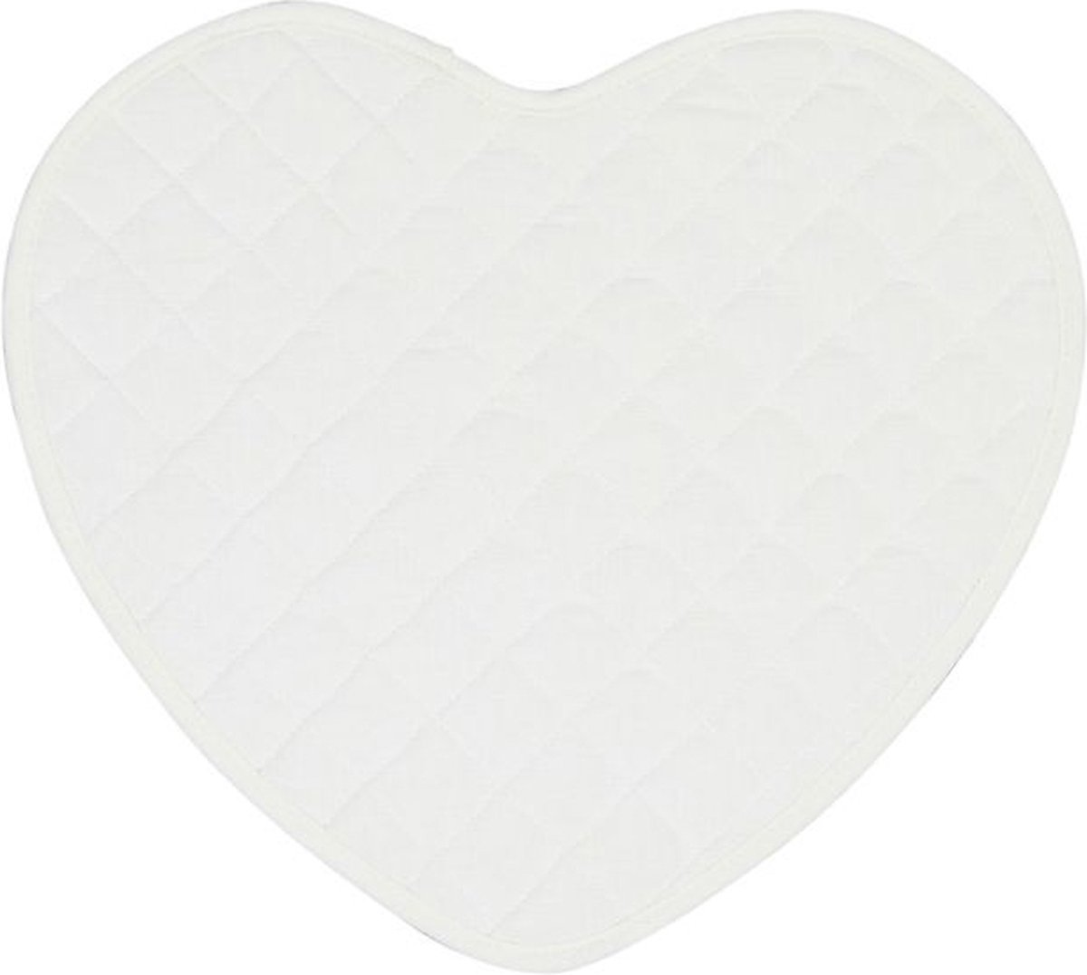 Valentijnsdag - Placemat in hart vorm - hartjes placemat wit - 36 x 40 cm