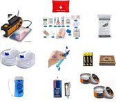 NormadicLife® - Noodpakket voor thuis 72 uur - Oorlog Situaties - Kaarsen, lucifers en batterijen - Opvouwbare jerrycans - Noodradio - Powerbank - EHBO-kit - Zaklamp - Nooddeken - Voorbereid - Voor Noodsituaties, Stroomuitval & Rampen
