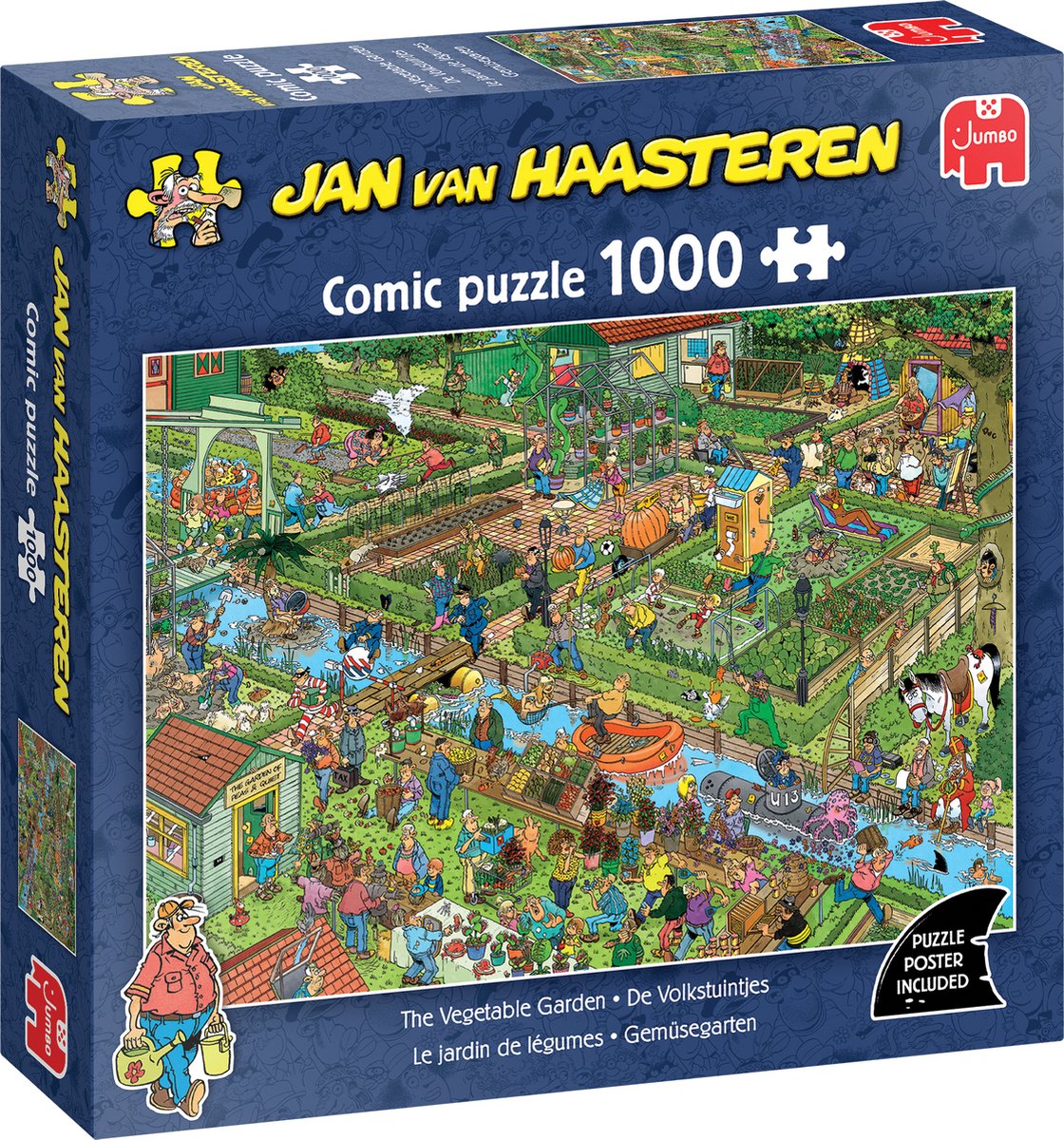 Jan van Haasteren - De Volkstuintjes - 1000 stukjes puzzel - Legpuzzel JVH
