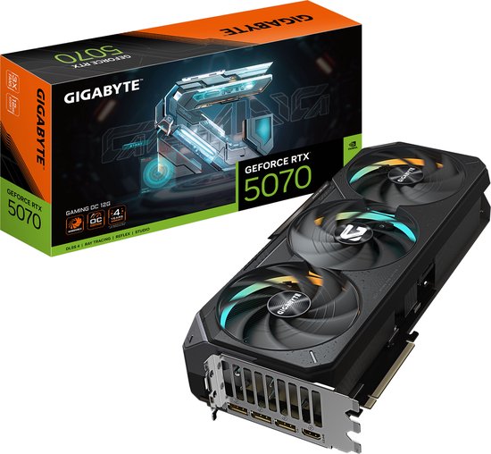 GIGABYTE GeForce RTX 5070 Ti GAMING OC - Videokaart 16GB GDDR7 - PCIe 5.0 - 1x HDMI - 3x DisplayPort
