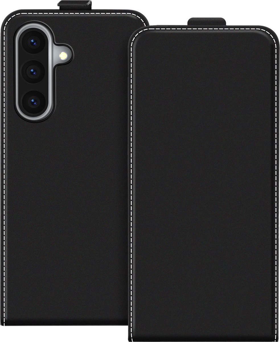 Avizar Verticaal beschermhoesje Geschikt voor Samsung Galaxy A36 kaarthouder, Zwart