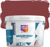 Deocverf muurverf mat donkerkoraal, 4L