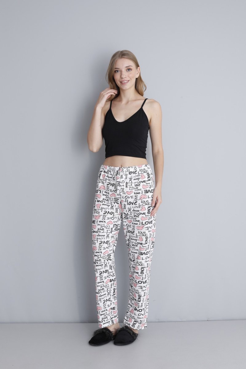 Pyjamabroek Voor Dames-Maat L