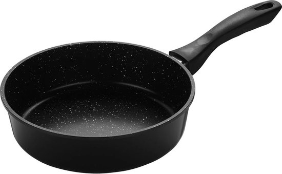 Foto: Maysternya gietijzeren pannenkoekenpan 24 x 25 cm geschikt voor inductie crpe pan gietijzer pancake pan koekenpan flensjespan pannenset cadeau cadeaupakket geschenk pfas vrij mat zwart