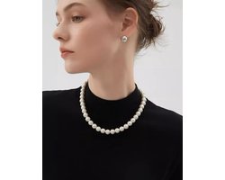 Parelketting – Ketting Dames – Witte Parels – 10mm
