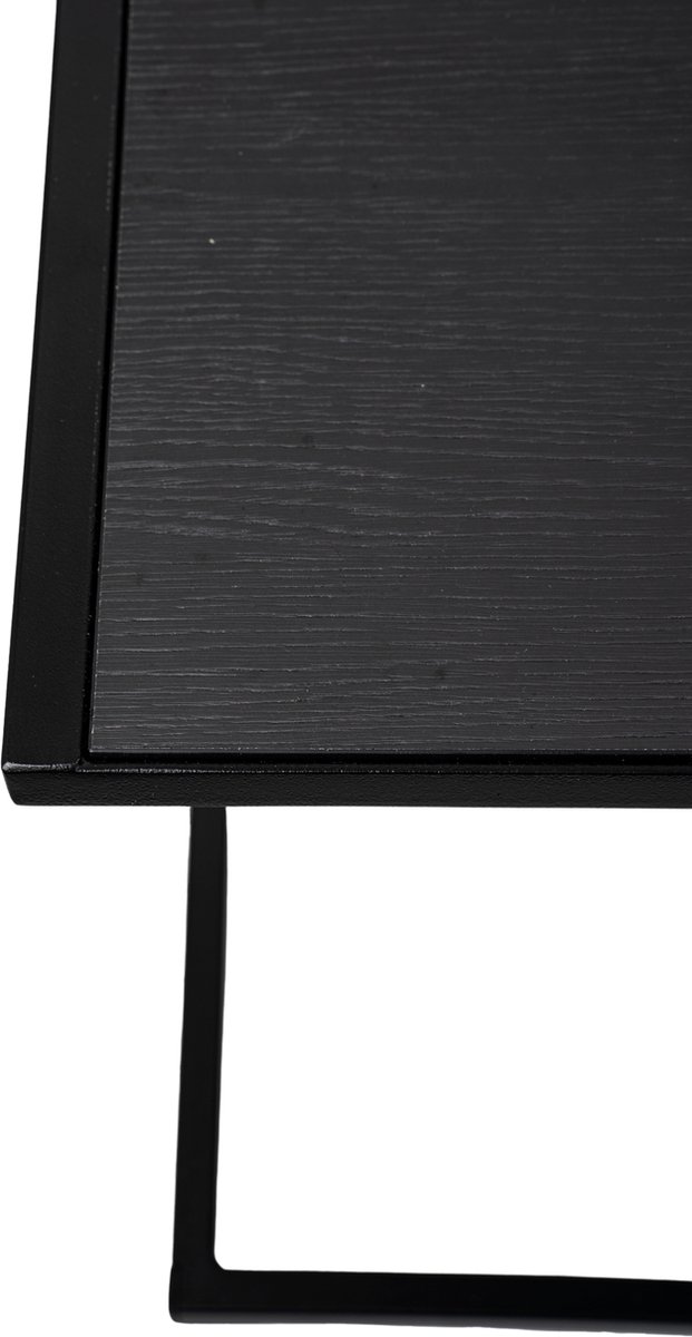 MYOP Interiors - Mobili Neri - Laptoptafel - Zeteltafel - Bijzettafel - Zwart - Metaal - Master Oak Black - 54x39x54 - MY Own Table 005MO