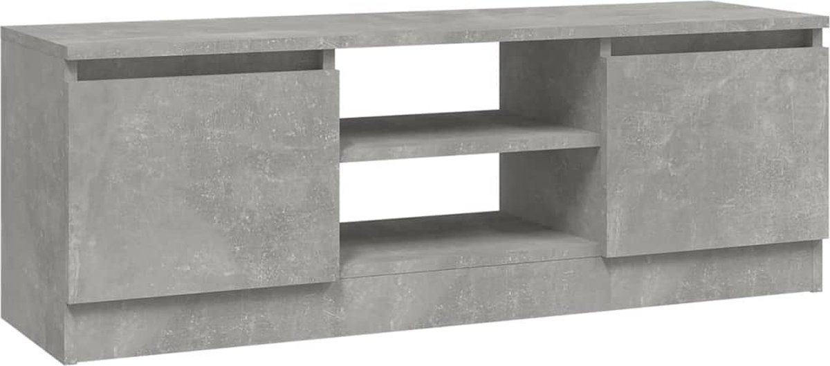 vidaXL Tv-meubel - 102x30x36 cm - Betongrijs Tv Kast - Houten Tv Kast - Tv Meubels - Design Tv Kast - Grijze Tv Kast