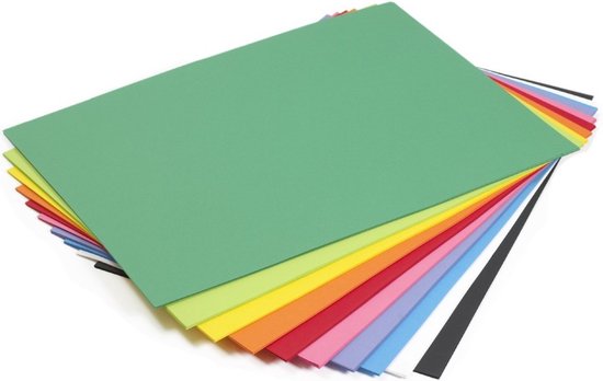 Mixpakket - gekleurd papier - 225 GM - A3 - 10 kleuren x 20 vel - 112240
