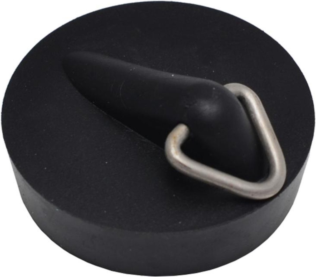 Sanivesk stop voor gootsteen afvoer / plugstop zwart kunststof 40,5mm