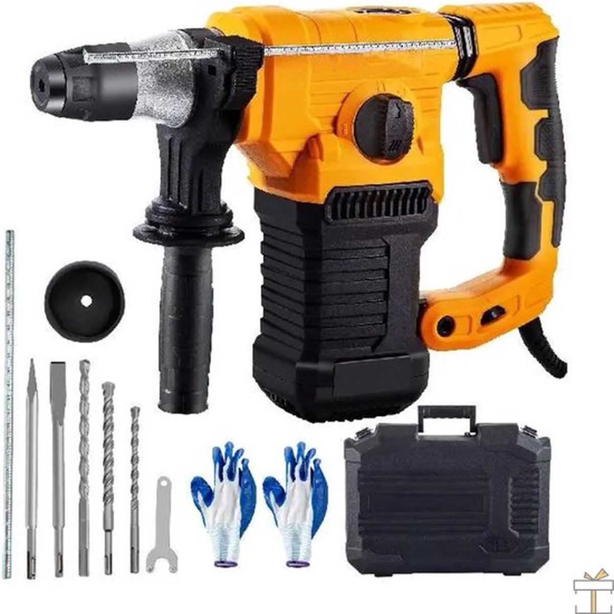 Boorhamer Deluxe 1500W - SDS Plus - Sloophamer - 32MM - Complete Set - Drillen & Kloppen