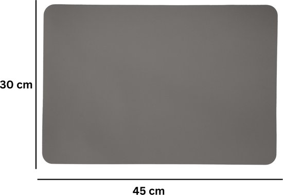 ZICZAC - Set de table TORILL - SET/6 - antidérapant - 30x45 cm - gris